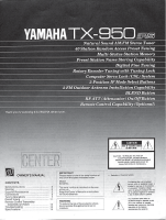 Yamaha TX-950 - Owners Manual